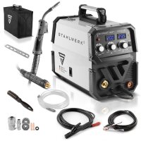 MIG 200 ST IGBT welder with synergic wire feed and real...