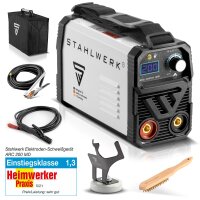 STAHLWERK MIG 155 ST IGBT white MIG MAG inert gas inverter welder with 155 Ampere 5 years warranty* suitable for Flux Cored Wire with MMA ARC Stick