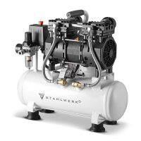 STAHLWERK compressed air whisper compressor ST 110 Pro pressure output 10 bar, 1.89 hp