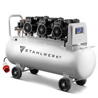 Compressed air compressor STAHLWERK ST 1010 Pro - 10 Bar, three motors, motor power 5.67 HP