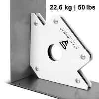 2 &times; Magnetic welding angles holding 50 lbs
