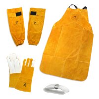 Welding Protective Clothing Set gloves + apron + arm...
