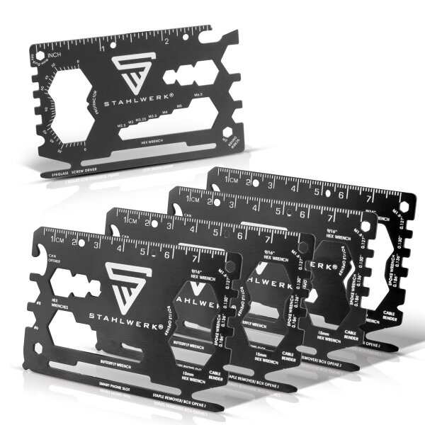 Toolcard 18 in 1 multifunctional tool in card size set of 3