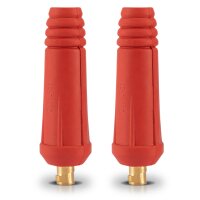 Welding cable plug set of 2 with 9 mm mandrel 