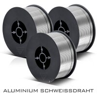 MIG MAG Aluminium welding rod ER4043 Si5 (ALSI-5) &Oslash; 0,8 mm 0,45kg roll set of 3
