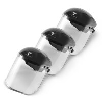 Set of 3 STAHLWERK face shield with face visor for grinding and cutting