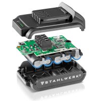 STAHLWERK AGS-20 ST cordless straight grinder / bar grinder with 750 watt and brushless technology