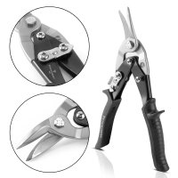 STAHLWERK Robust professional sheet metal shears right cutting made of chrome vanadium steel for sheets up to 1.25 mm thickness