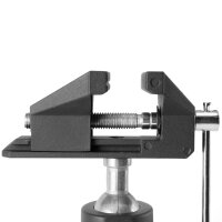 STAHLWERK TS-50 ST sturdy bench vice with ball joint can be used in model making for workpieces made of metal, wood and plastic
