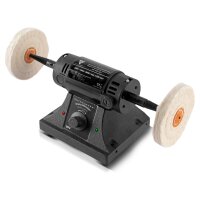 STAHLWERK PM-480 ST bench polisher with 480 watts and 7,200 revolutions per minute for metal, wood, acrylic and plastic