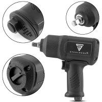 STAHLWERK pneumatic impact wrench 1/2 inch rotary impact wrench with 1,300 Nm right-left rotation 3 speeds