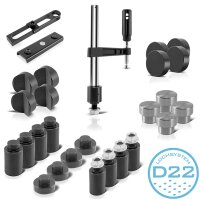 STAHLWERK welding table accessory set for D22 hole system...
